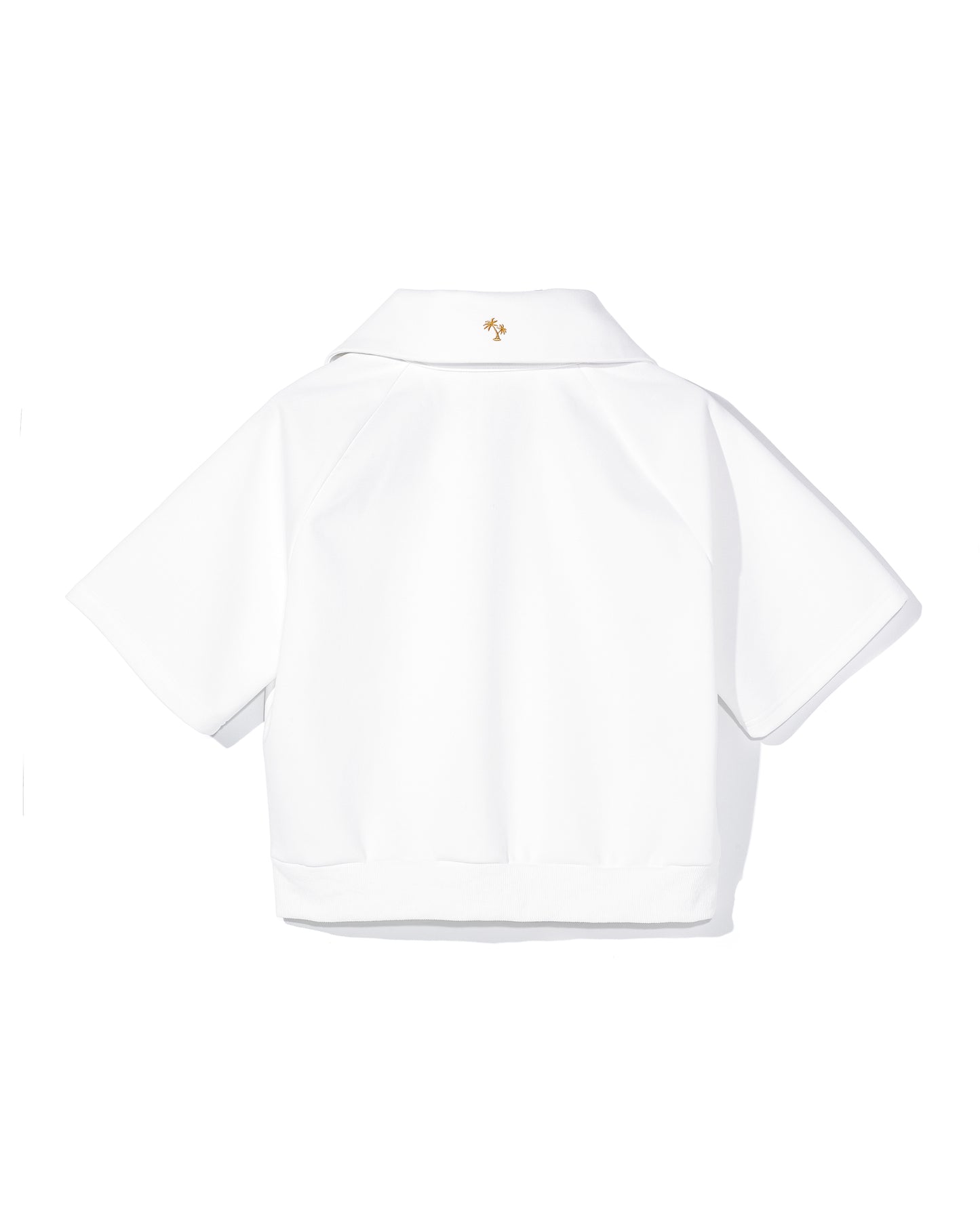 FLC ESSENTIAL HALF ZIP SIGNATURE PULLOVER - White