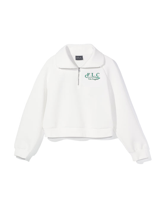 FLC HALF ZIP SIGNATURE PULLOVER - Ivory