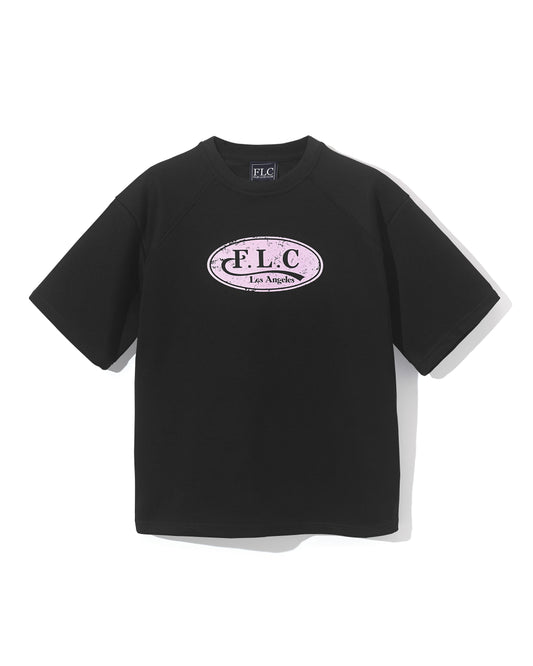 VINTAGE LOGO SHORT SLEEVE SWEATSHIRTS - Black