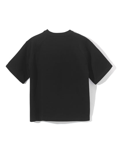 VINTAGE LOGO SHORT SLEEVE SWEATSHIRTS - Black