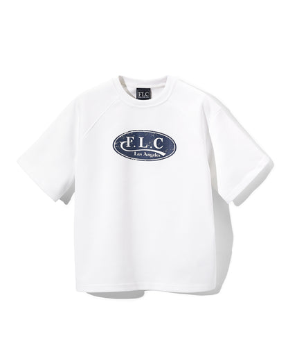 VINTAGE LOGO SHORT SLEEVE SWEATSHIRTS - White