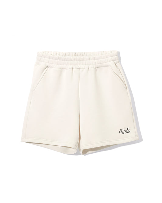 FLC ESSENTIAL  GYM SHORTS - Cream