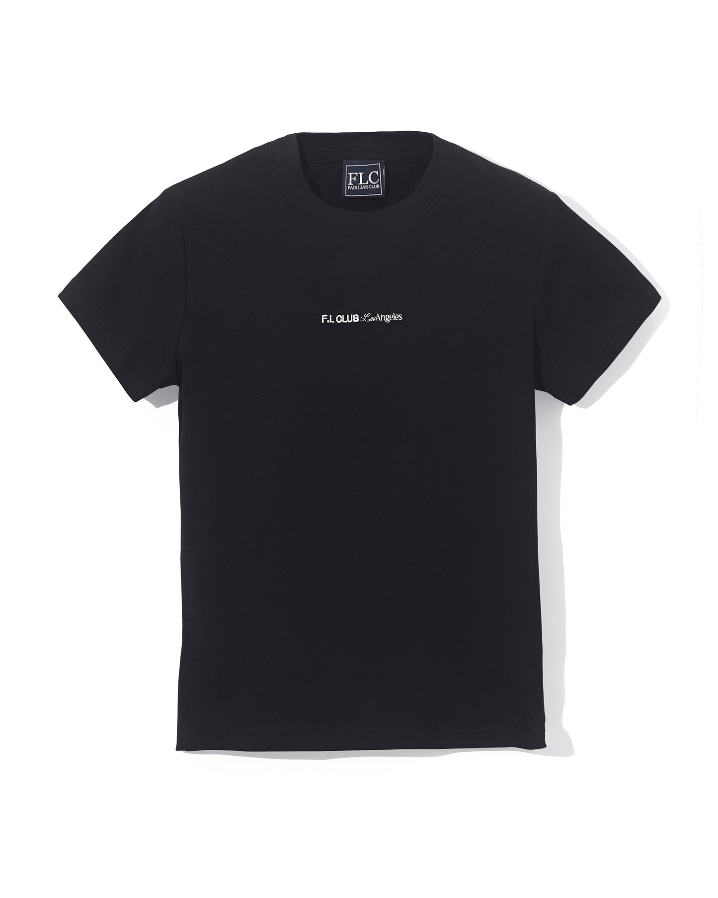 SIMPLE LOGO SLIM T-SHIRT- Black