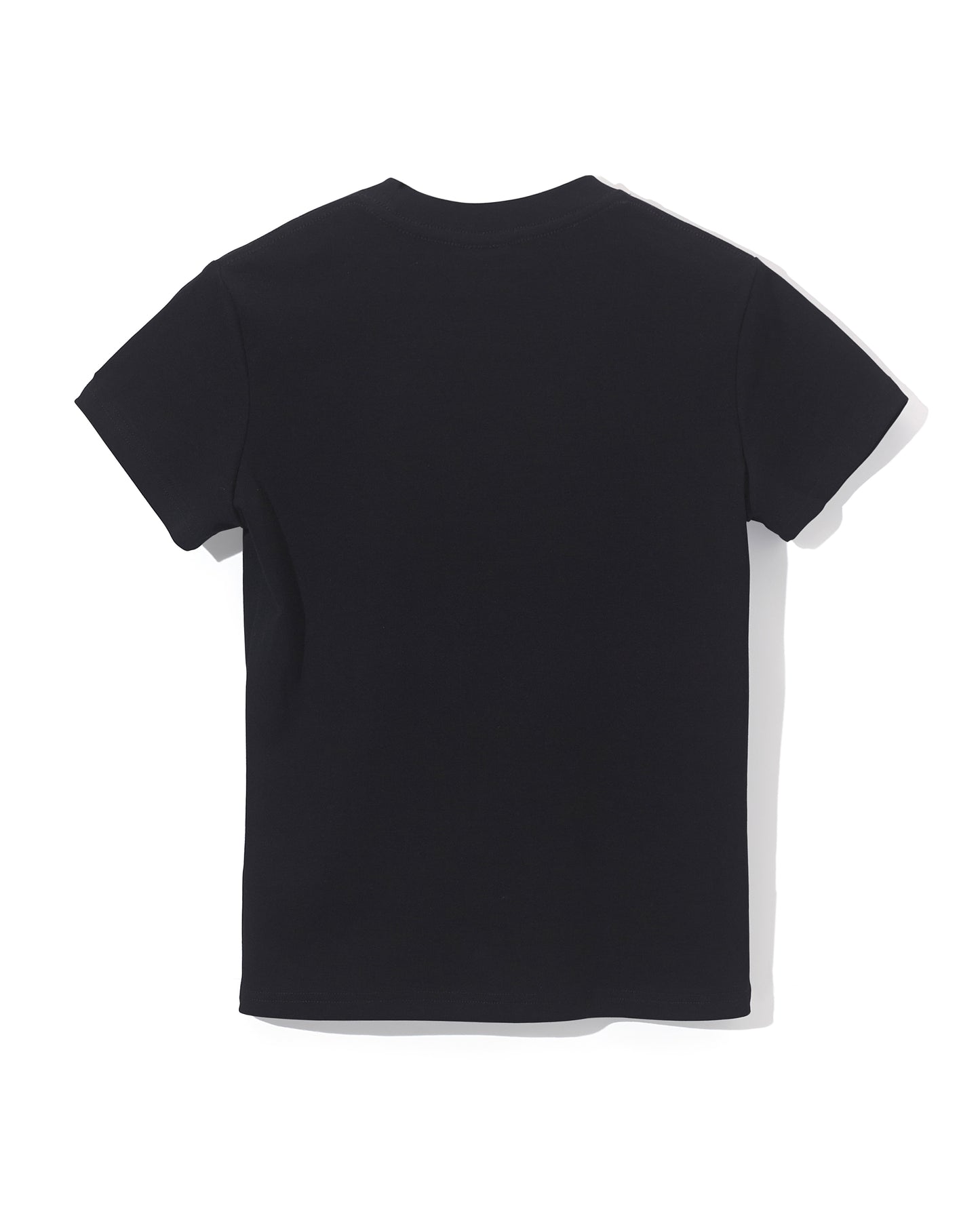 SIMPLE LOGO SLIM T-SHIRT- Black