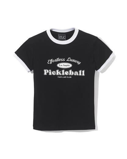 PICKLEBALL SLIM T-SHIRT - Black