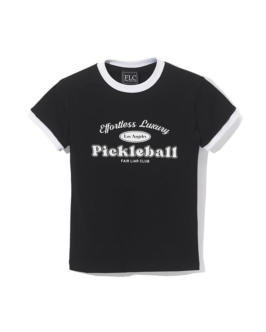 PICKLEBALL SLIM T-SHIRT - Black