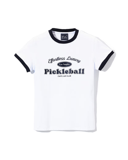 PICKLEBALL SLIM T-SHIRT - White