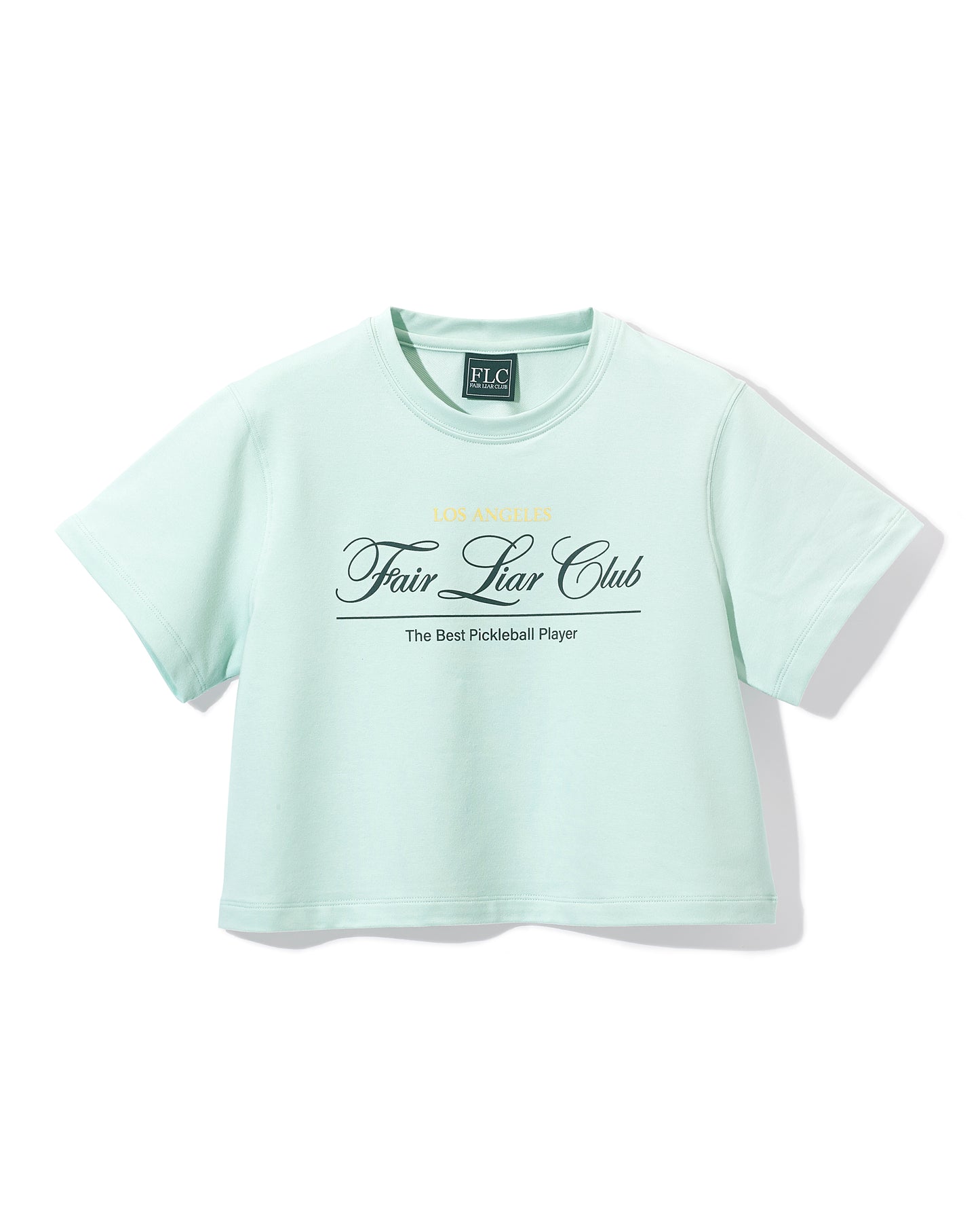 FAIRLIAR CLUB PLAYER'S CROPPED T-SHIRT - Mint