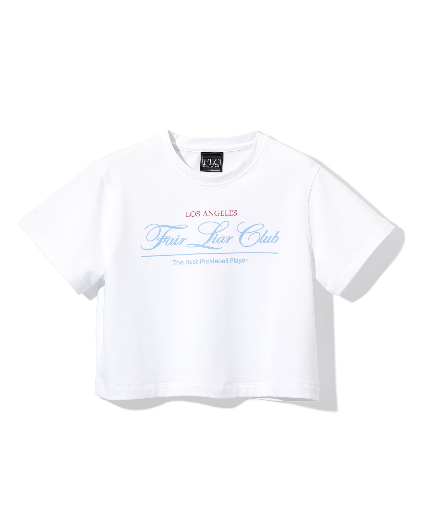 FAIRLIAR CLUB PLAYER'S CROPPED T-SHIRT - White