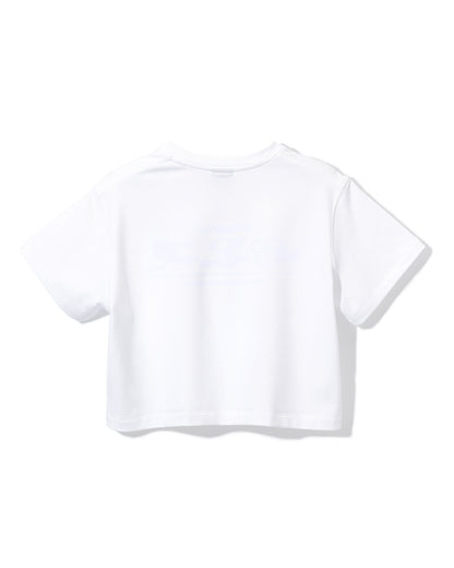 FAIRLIAR CLUB PLAYER'S CROPPED T-SHIRT - White