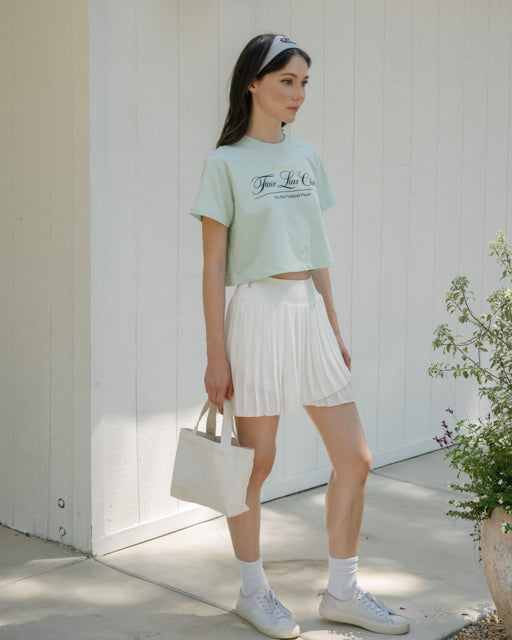 FAIRLIAR CLUB PLAYER'S CROPPED T-SHIRT - Mint