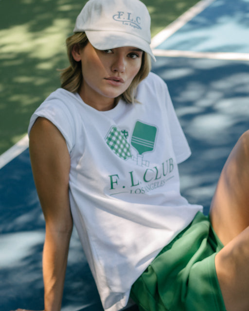 FLC PICKLEBALL PADDLE T-SHIRT - White