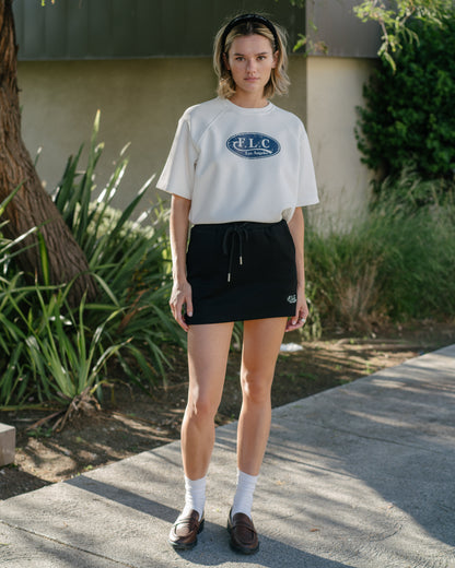 VINTAGE LOGO SHORT SLEEVE SWEATSHIRTS - White