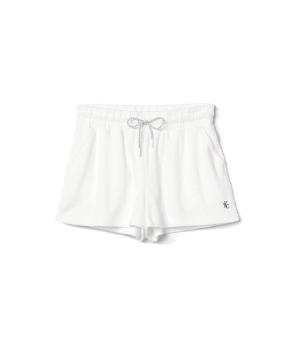 FLC Effortless Terry Shorts- White