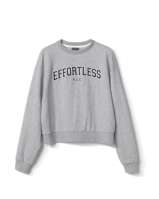 FLC Edw Cropped Sweatshirts- Grey