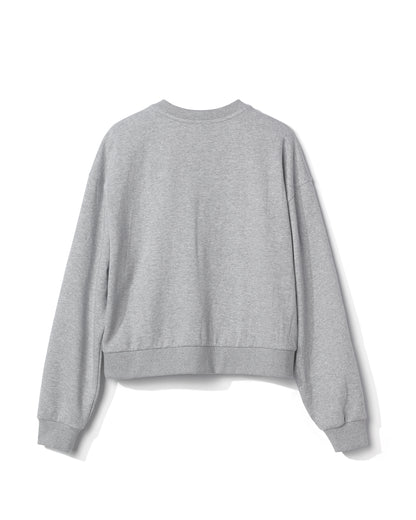 FLC Edw Cropped Sweatshirts- Grey