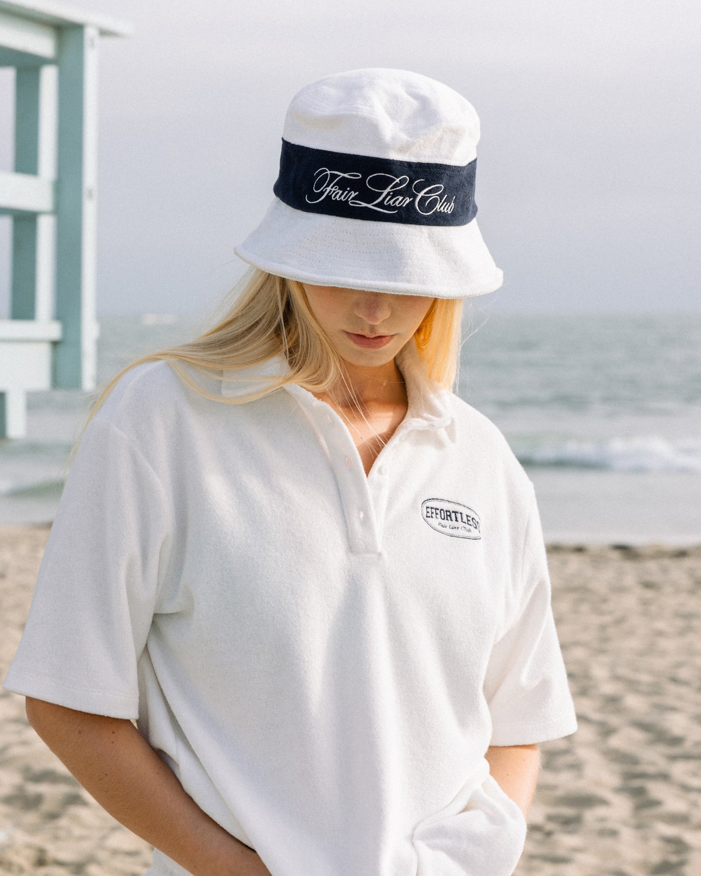 FLC Effortless Terry Polo- White