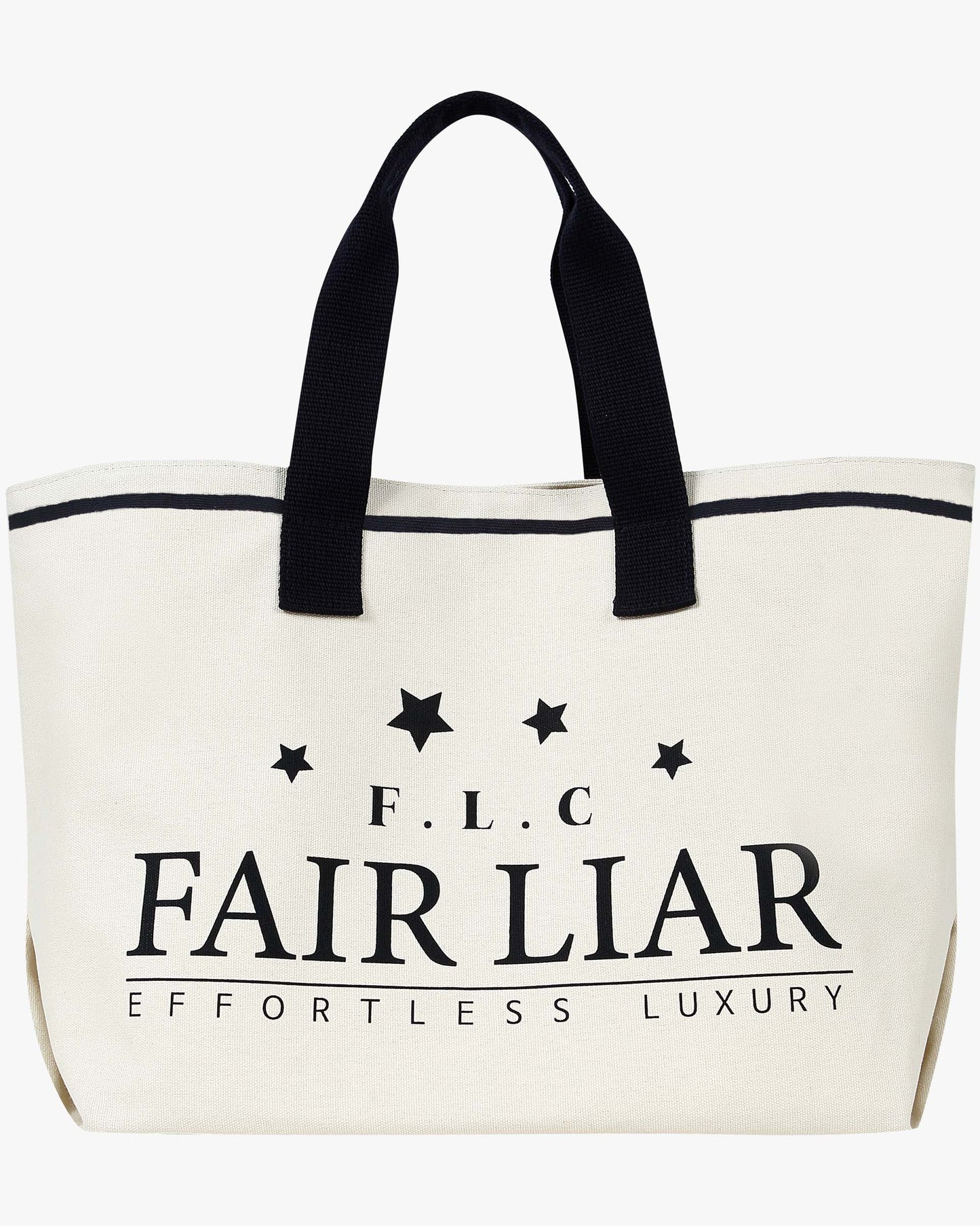 Star Canvas Tote Bag - White