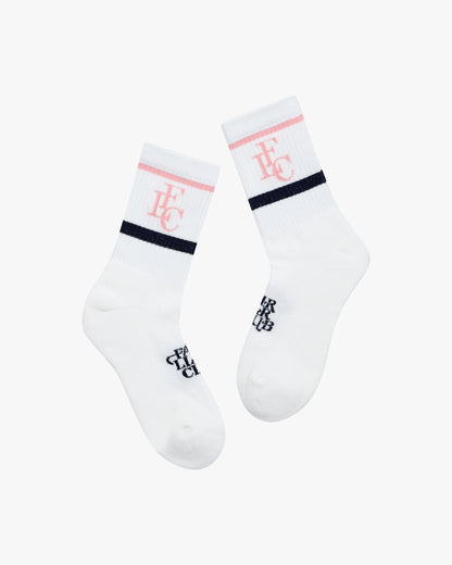 Club Stripe Socks - White